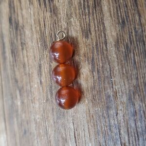 Amber triple‎ tier pendant P208